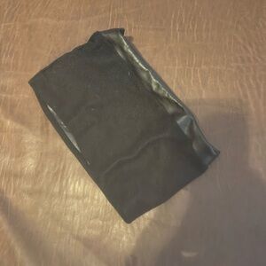 XXS black leather top